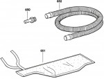 Bosch 0 607 250 199 50 WATT-SERIE Pneumatic Orbital Sander Spare Parts